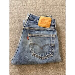 Vintage Levi's 501XX Original Fit Men's Jeans 32x34 Medium Wash Button Fly Denim